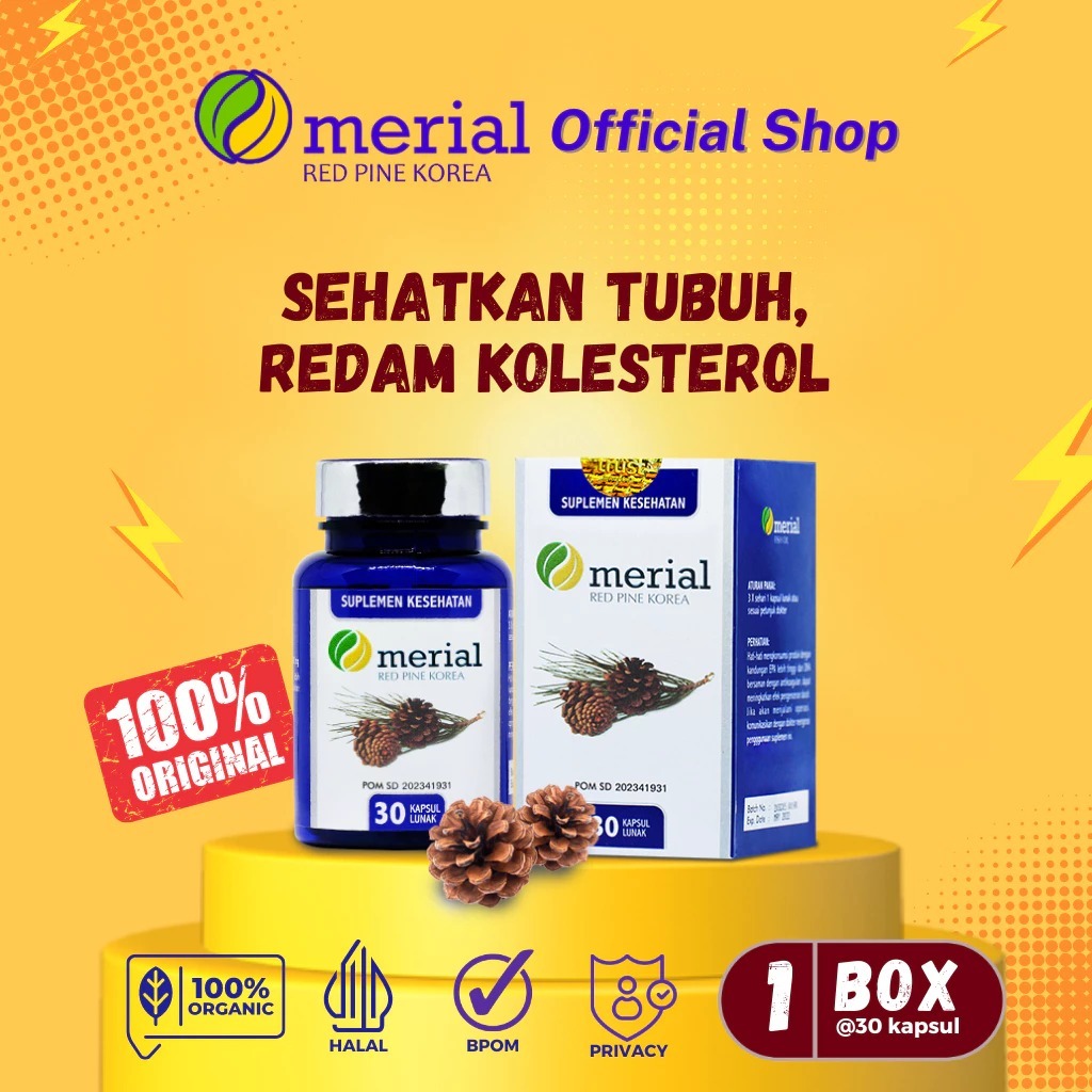 1 Box Merial Red Pine Korea Original / Merial Kolesterol
