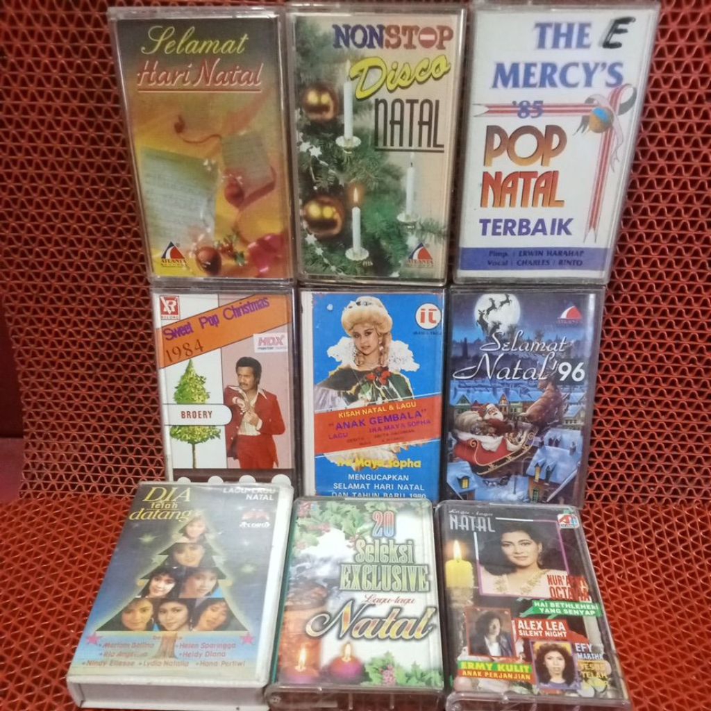 kaset pita lagu NATAL INDONESIA...Bebas pilih judul yg diinginkan, cara order chat judul yg diingink