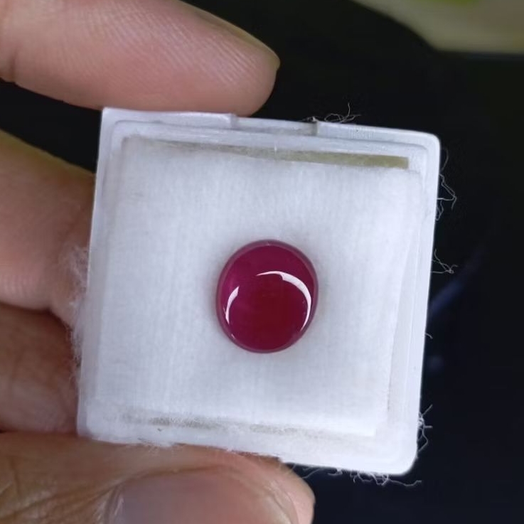 Batu permata natural pinkish red Ruby + memo GLI