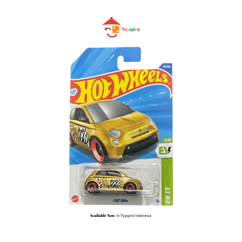 Hotwheels Fiat 500e 2025 Gold