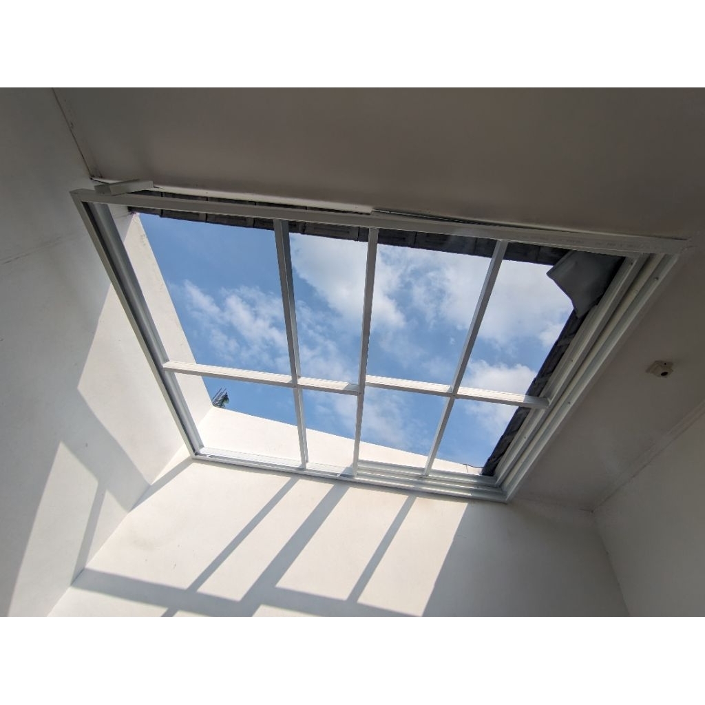 kanopi sliding manual atap solarflat