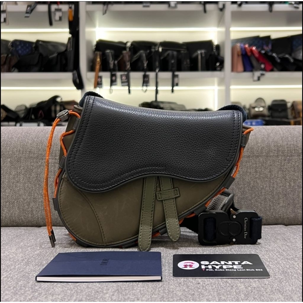 Dior X Sacai Saddle Sling Bag