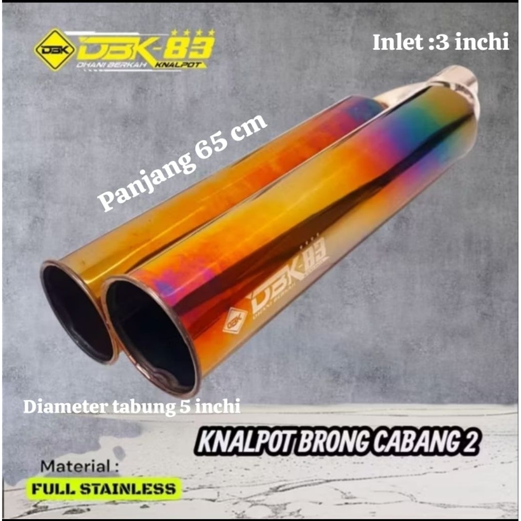 Knalpot  Brong Truk Kas Kalimantan Original DBK 83