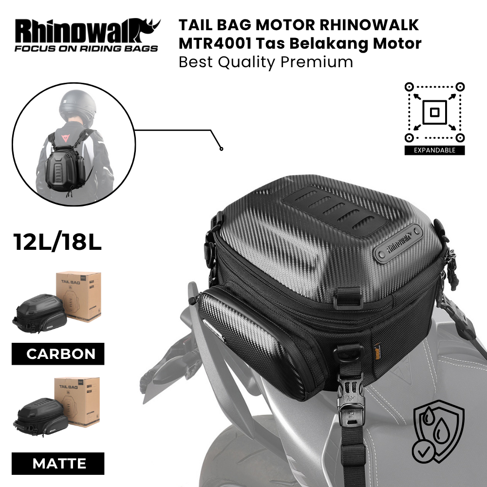 Tail Bag Motor Rhinowalk MTR4001 Tas Belakang Motor Best Quality Premium