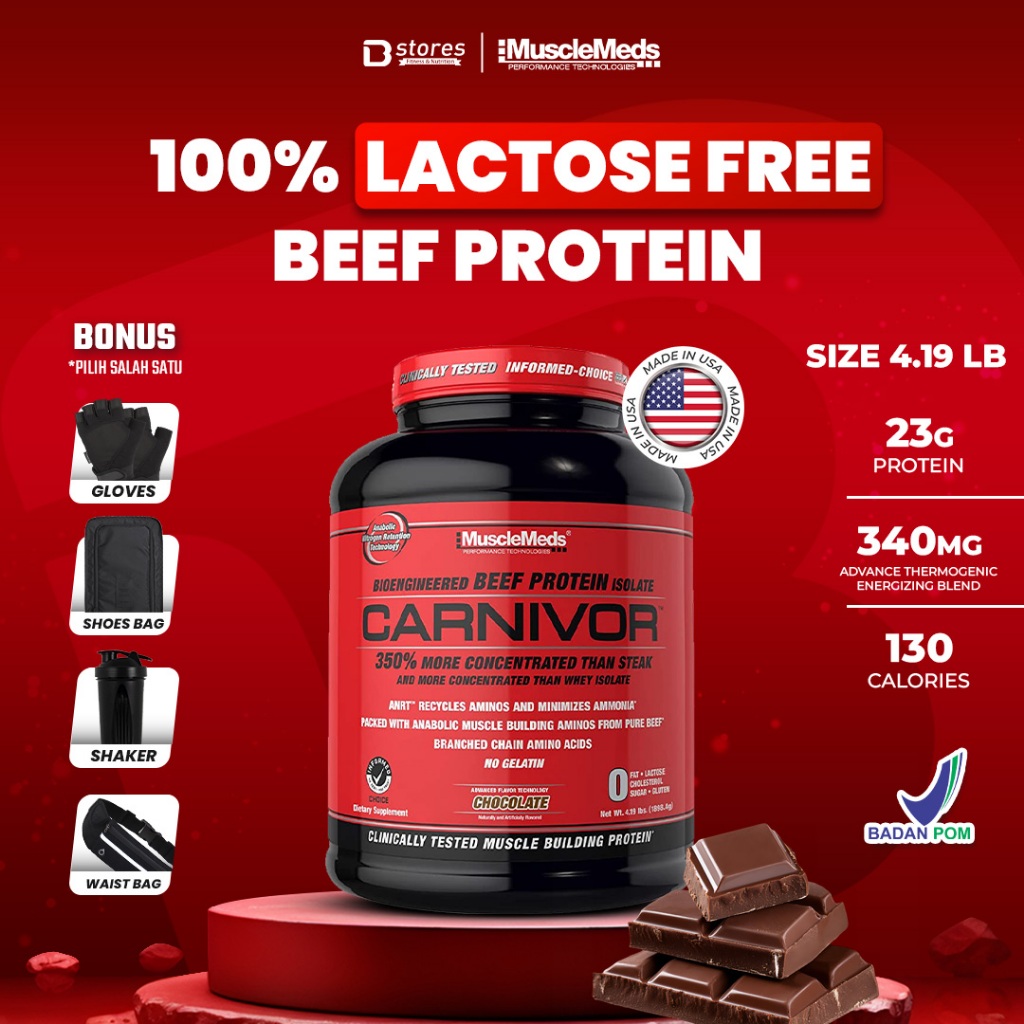 MUSCLEMEDS Carnivor Whey Protein 4lb Beef Protein Bstores