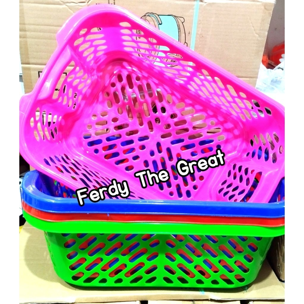 keranjang baju plastik tebal / kranjang laundry / kranjang cucian / keranjang pakaian / kranjang lon