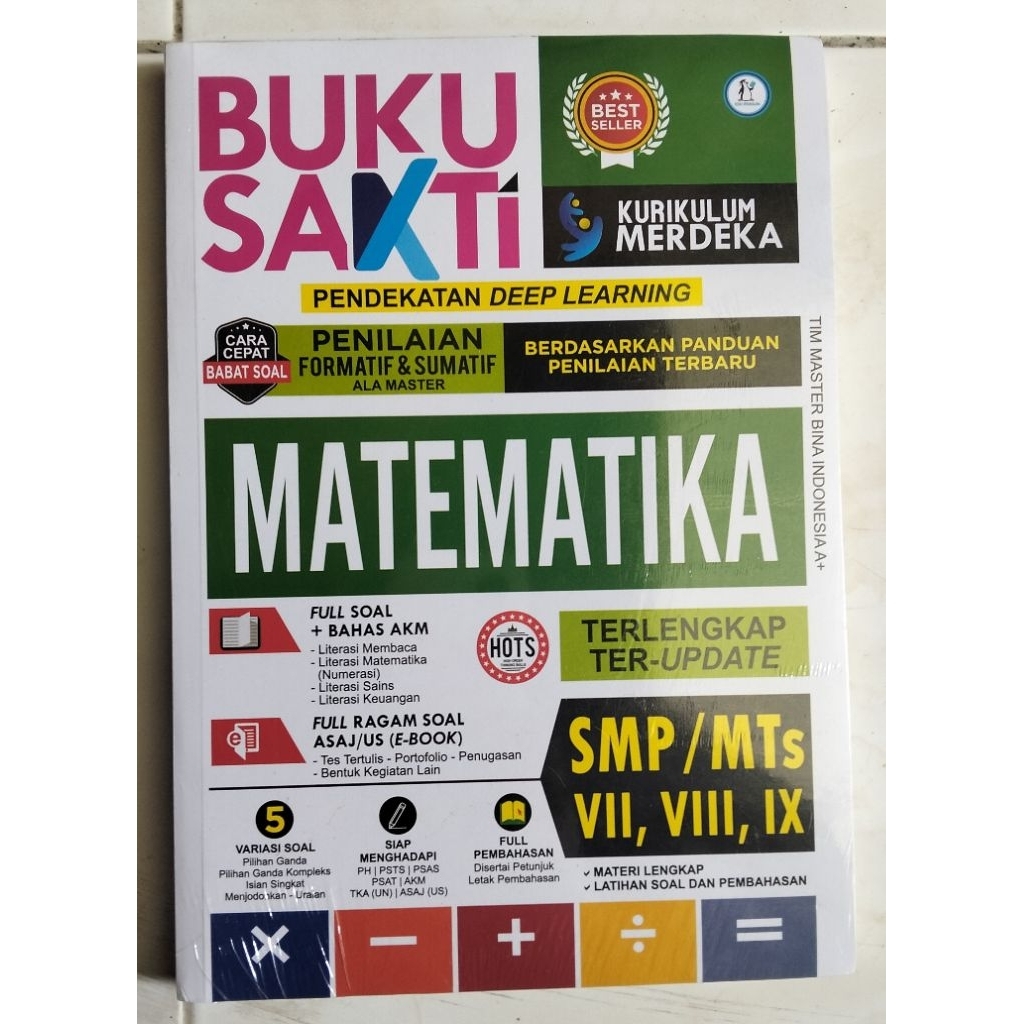 Buku Sakti Matematika SMP/MTS#Kumpulan Soal soal Matematika SMP/MTS