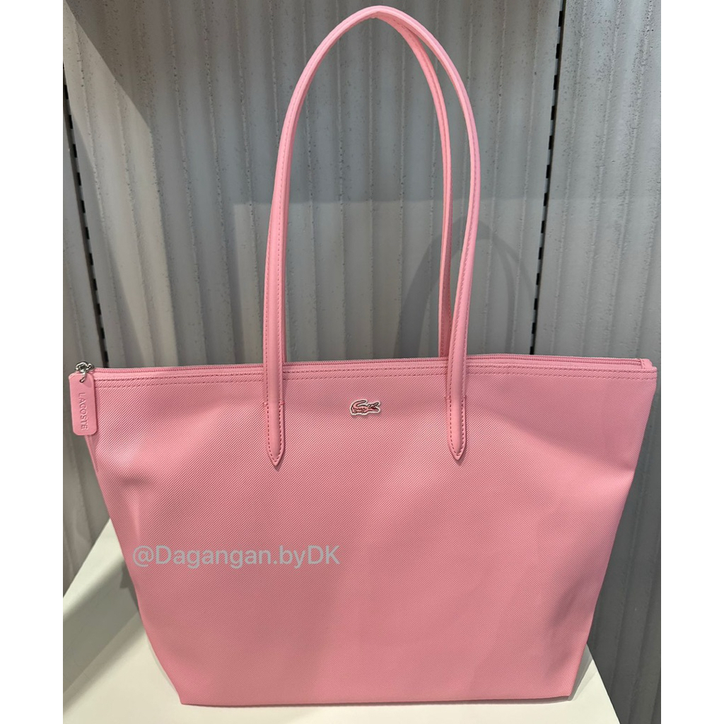 Tas Tote Bag Lacoste Original 100% Pink Midlight
