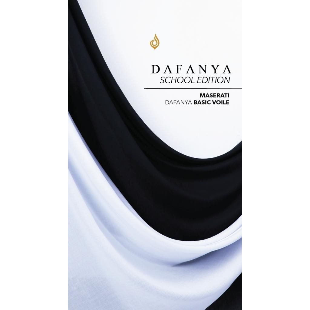 Kerudung Segi Empat Dafanya – Adem & Rapi | Warna Polos Sekolah