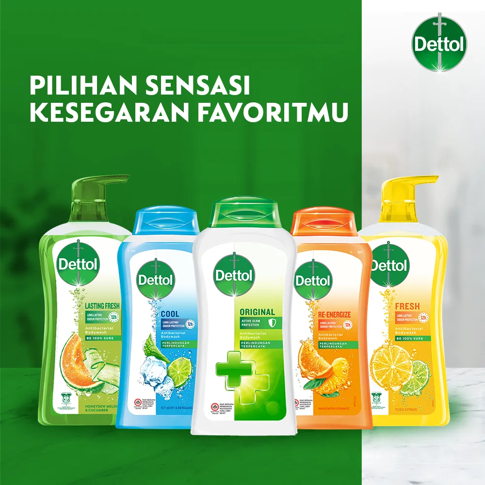 DETTOL Body Wash Botol - Sabun Mandi Cair Anti Bakteri
