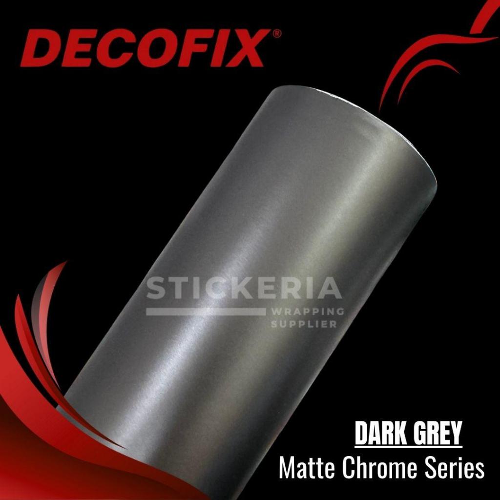 Skotlet Dark Grey Matte Chrome Doff Sticker Dark Grey Satin Dop