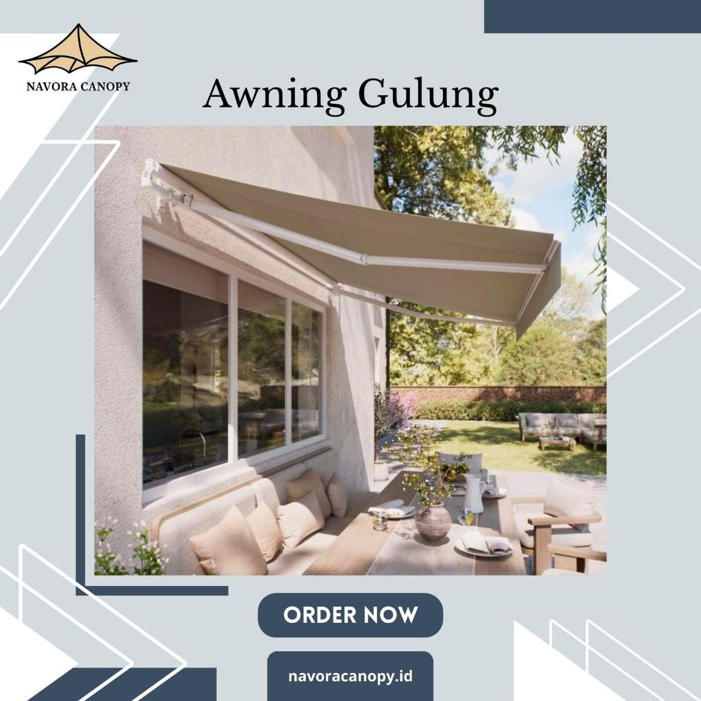 Canopy Lipat Awning Gulung Elektrik Manual Bergaransi Bekasi - Kanopi Outdoor Minimalis