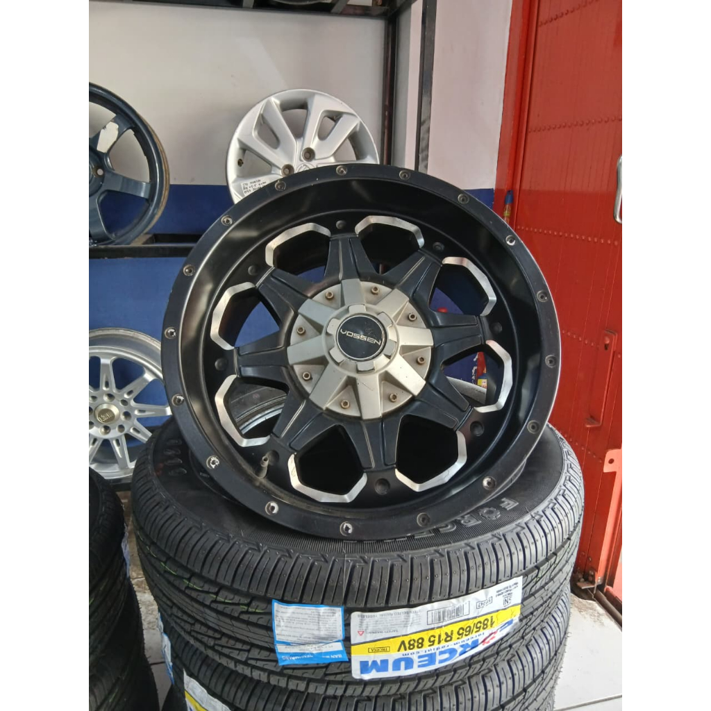 VELG MOBIL OFF ROAD RING 16 LEBAR 8 | VELG MOBIL RUSH/TERIOS/INNOVA/EXPANDER DLL VOSSEN R16X8 BLACK