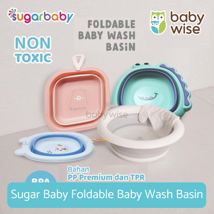Sugar Baby Foldable Baby Wash Basin - Baskom Ember Lipat Multifungsi Bayi