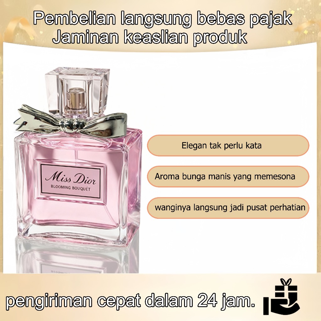 100% Original Parfum Miss Dior Blooming Bouquet 100ml - Hadiah Mewah untuk Wanita, Wangi Floral Sega