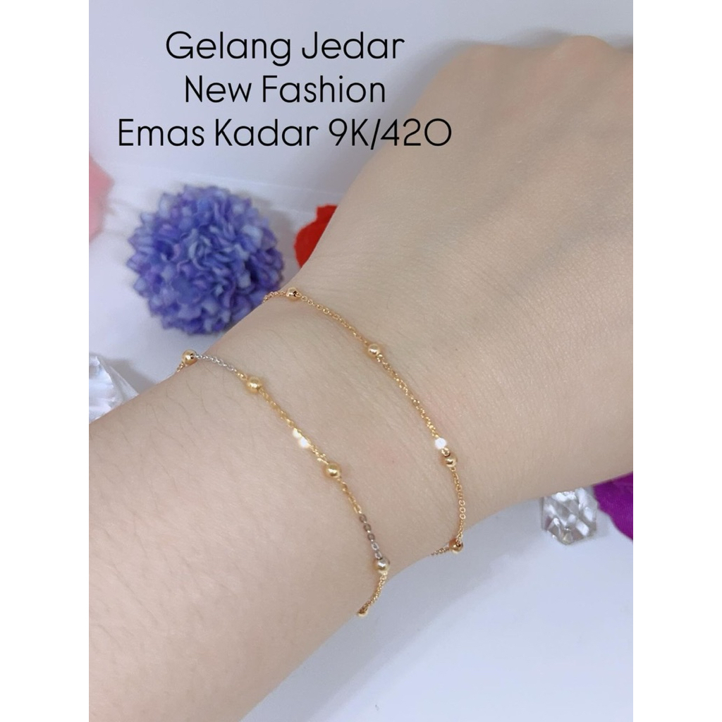 Gelang Tangan Jedar Emas Kadar 9K/420