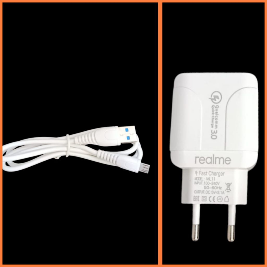 charger hp relmi original 100% super vooc 24W fast charger (Quick Charger Kit )Baseus Type-C dan USB