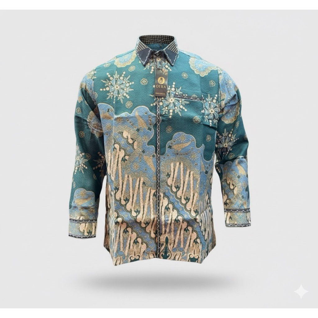 Baju Batik Kemeja Smok Bordir Exclusive Bahan Dobby Laseman Dua Kali Produksi Jahitan Full Lapisan T