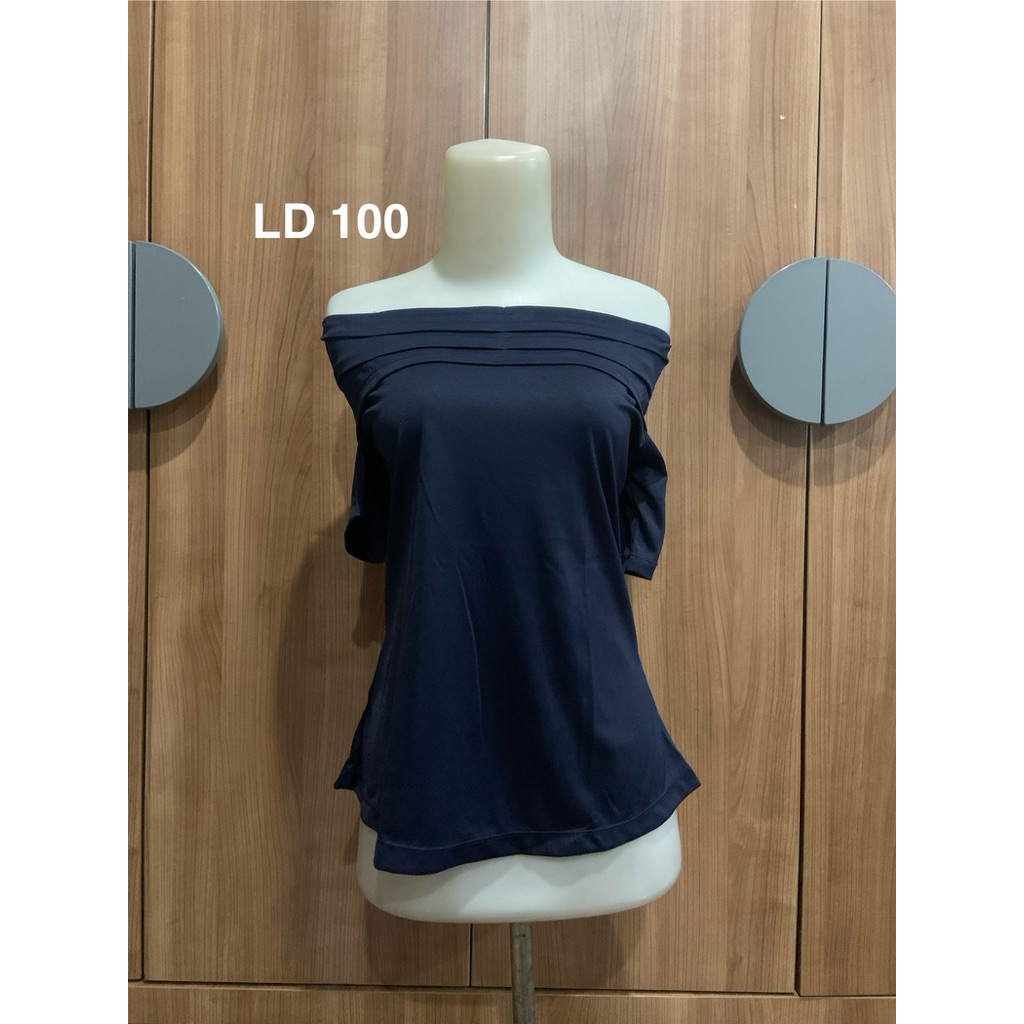 Baju Off Shoulder Sabrina Wanita - Preloved