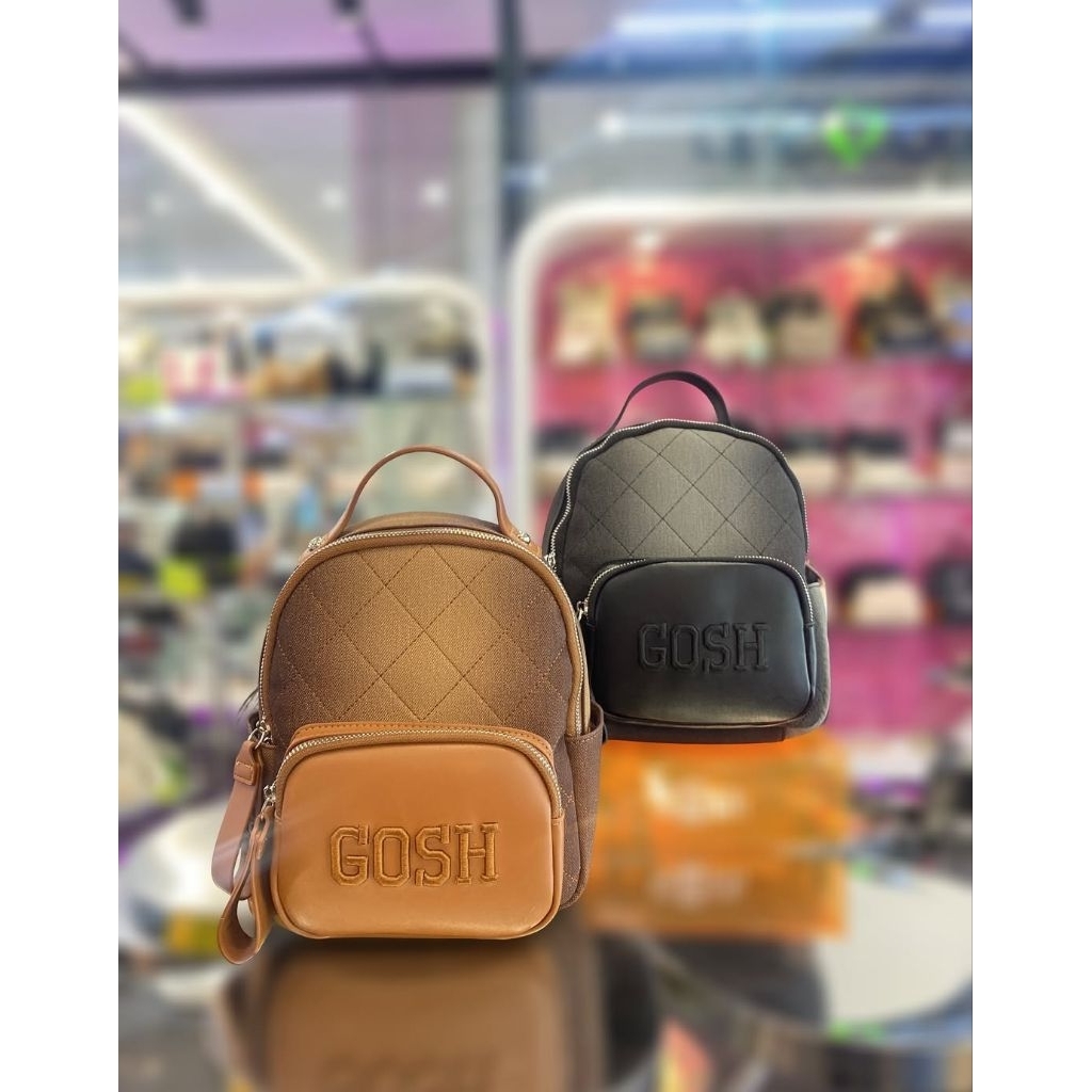 [Bisa COD] Ready Ransel Backpack Gosh Original New art 521 Black Brown