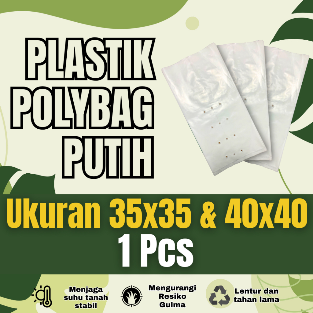 Polybag Polibag Putih Harga Ecer Polybag Putih 35x35 Polybag Putih 40x40