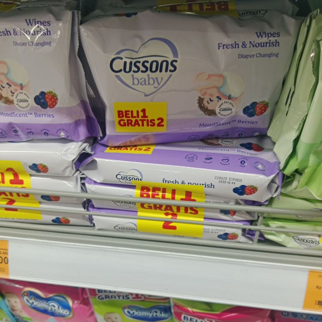 tisu basah cussons