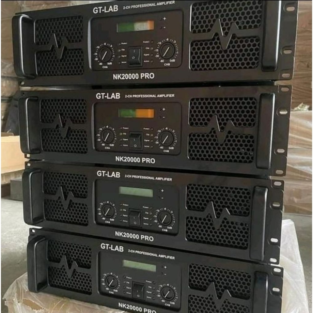 POWER AMPLIFIER GT LAB NK-20000 PRO 2 Channel Nk20000 Pro Original By RDW