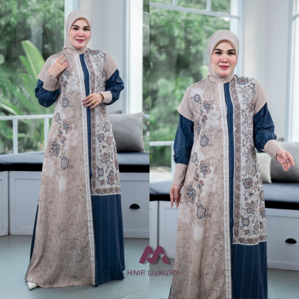 ISABEL DRESS BY HMF LUXURY GAMIS PREMIUM TERBARU PESTA MEWAH ELEGAN DRESS MUSLIMAH ORIGINAL HMF LUXU