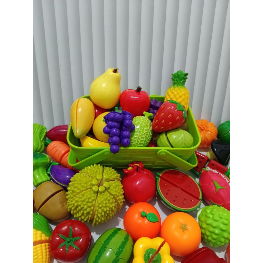 preloved mainan buah potong