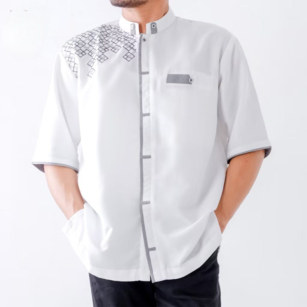 Casella Baju Koko Anak Laki Laki Lengan Pendek | Koko Couple Ayah-Anak Nizar Edition