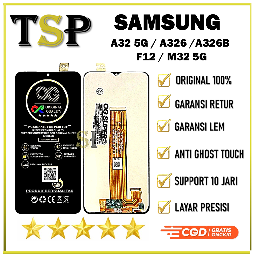 LCD SAMSUNG GALAXY  A32 5G /  A326 / A326B / F12 / M32 5G LCD ORIGINAL 100% HIGH QUALITY