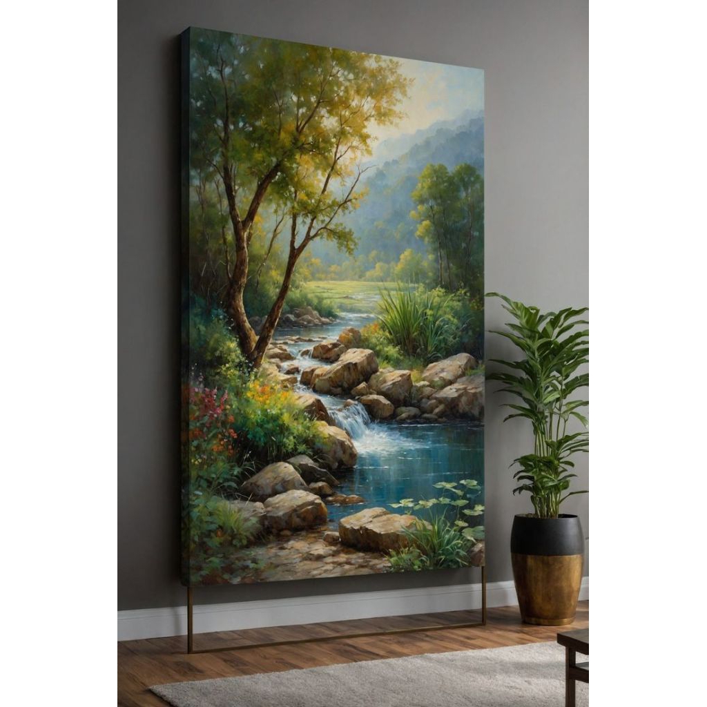 lukisan pemandangan alam hiasan aesthetic