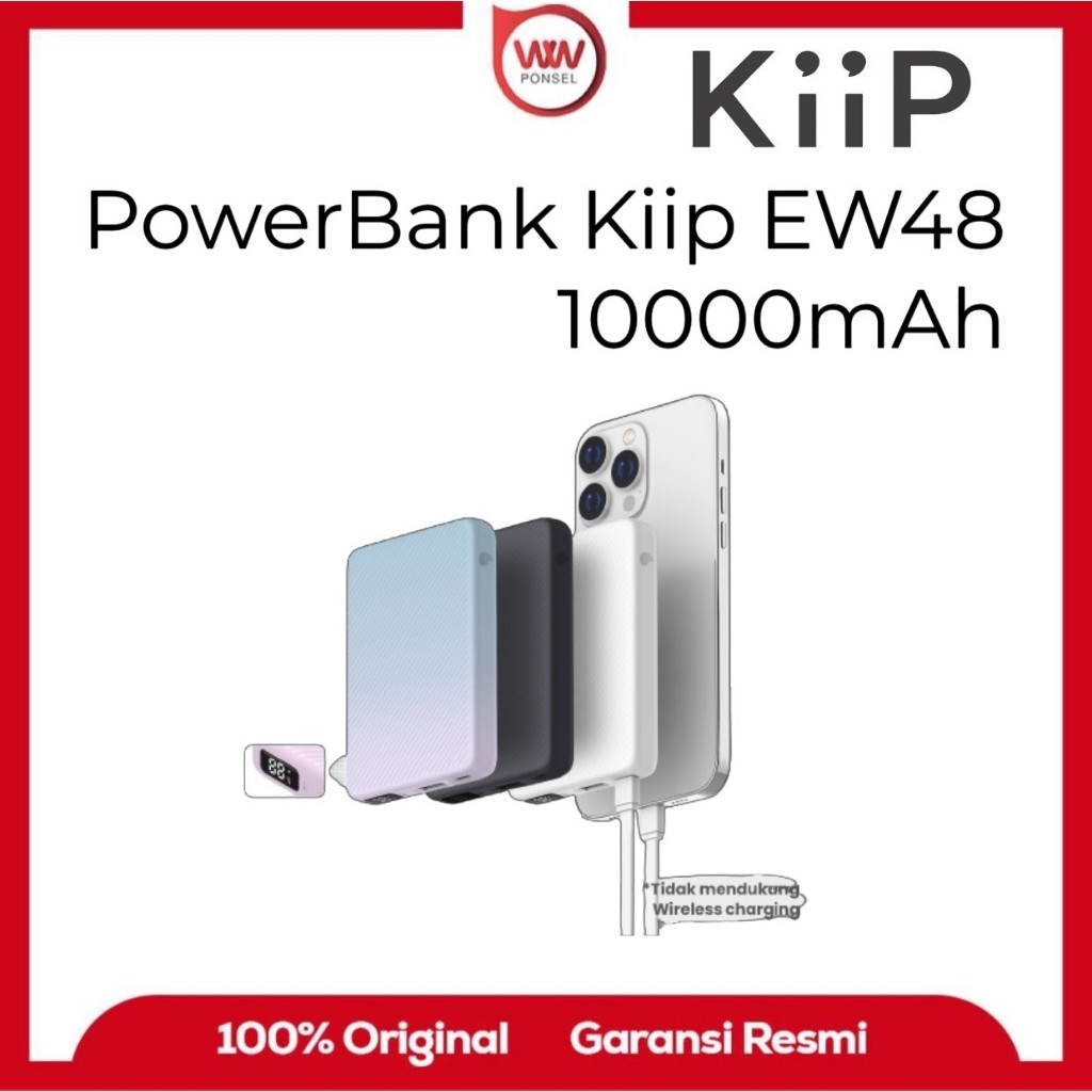 Powerbank Kiip E48 Powerbank Fast Charging 20W Quick Charge Type C PD (KP-AC-E48)