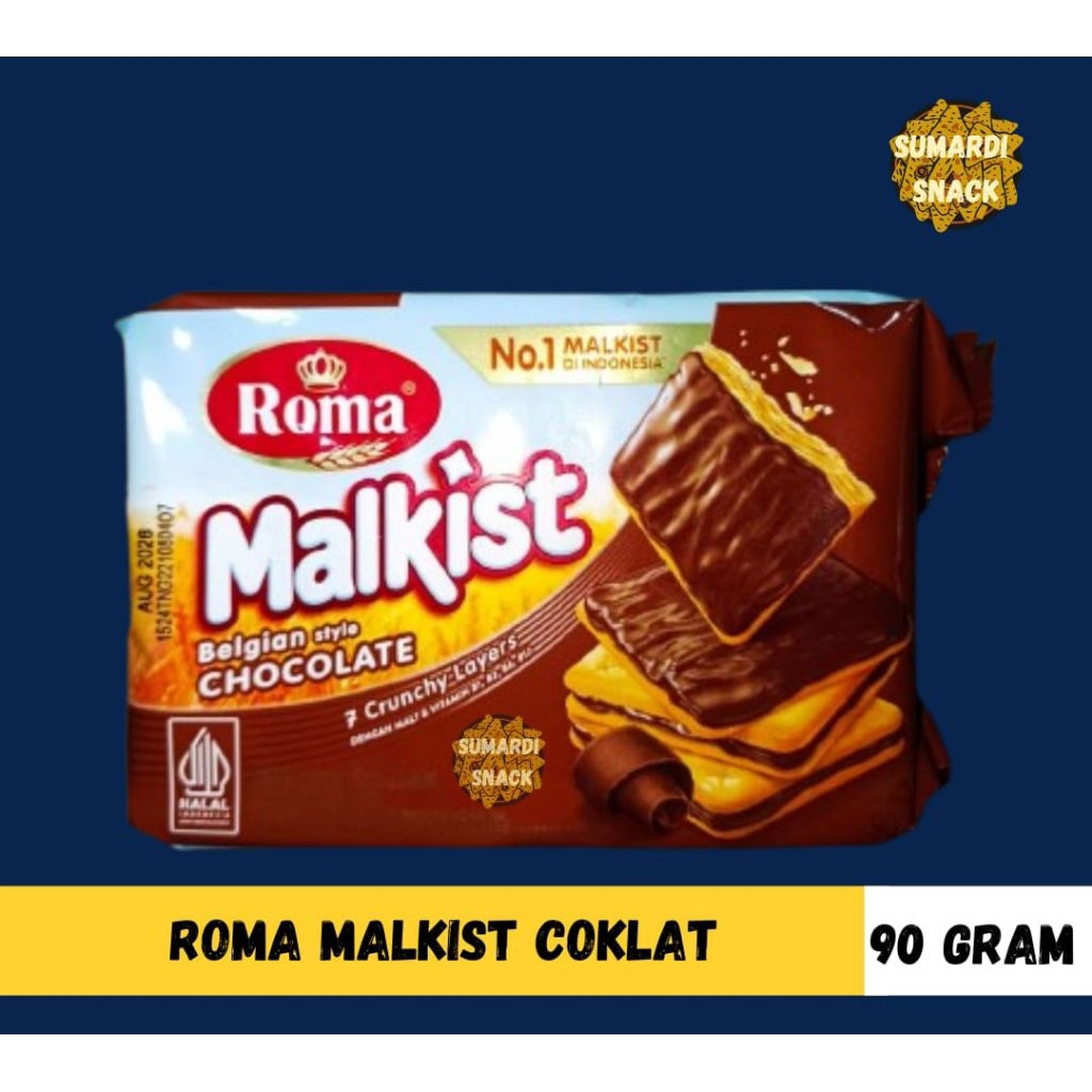Roma Malkist Coklat 90g | ROMA MALKIST COKLAT 90 GRAM