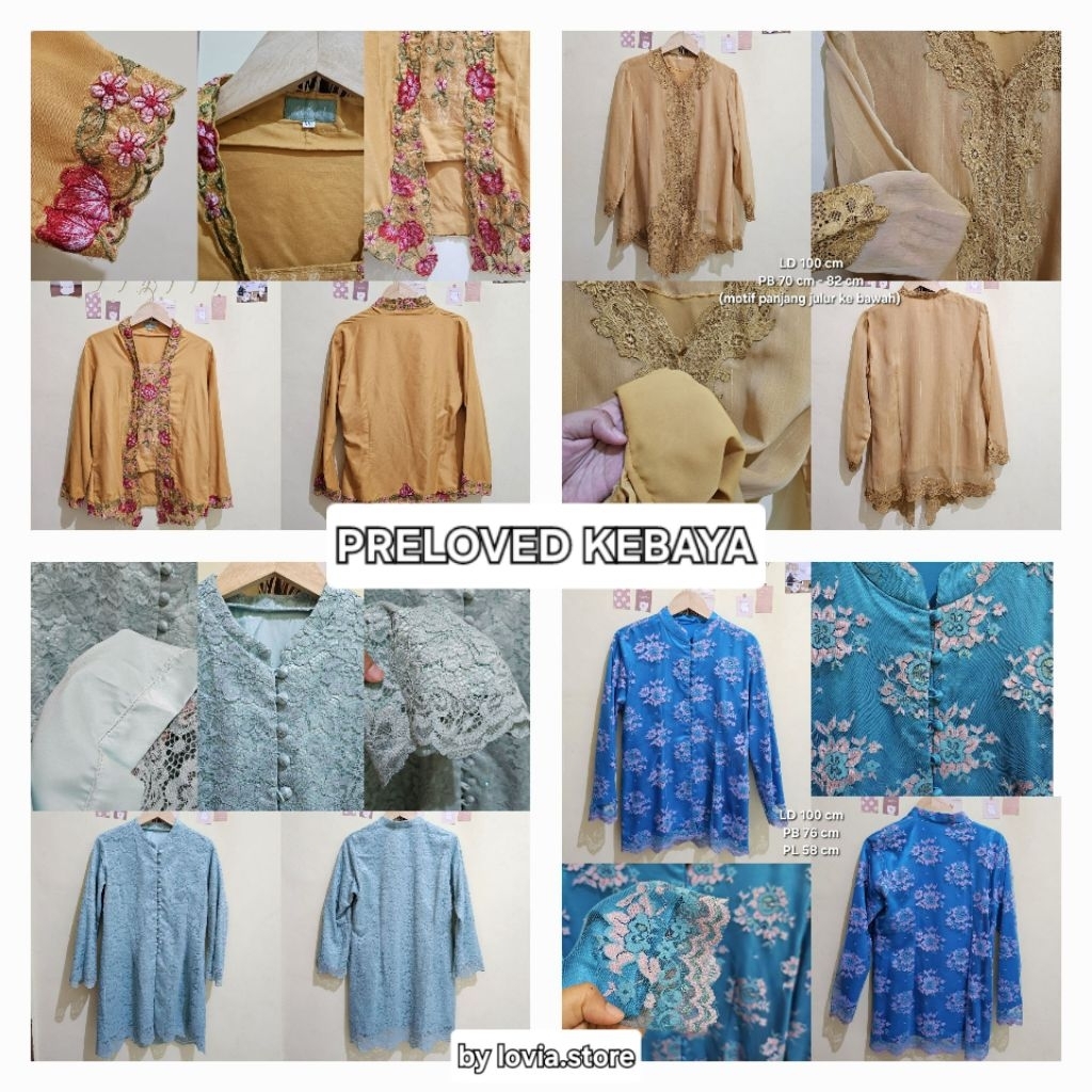 [preloved] Atasan Kebaya Wanita Tradisional Bordir Alantasik | Baju Adat Wanita | Baju Kondangan Wan