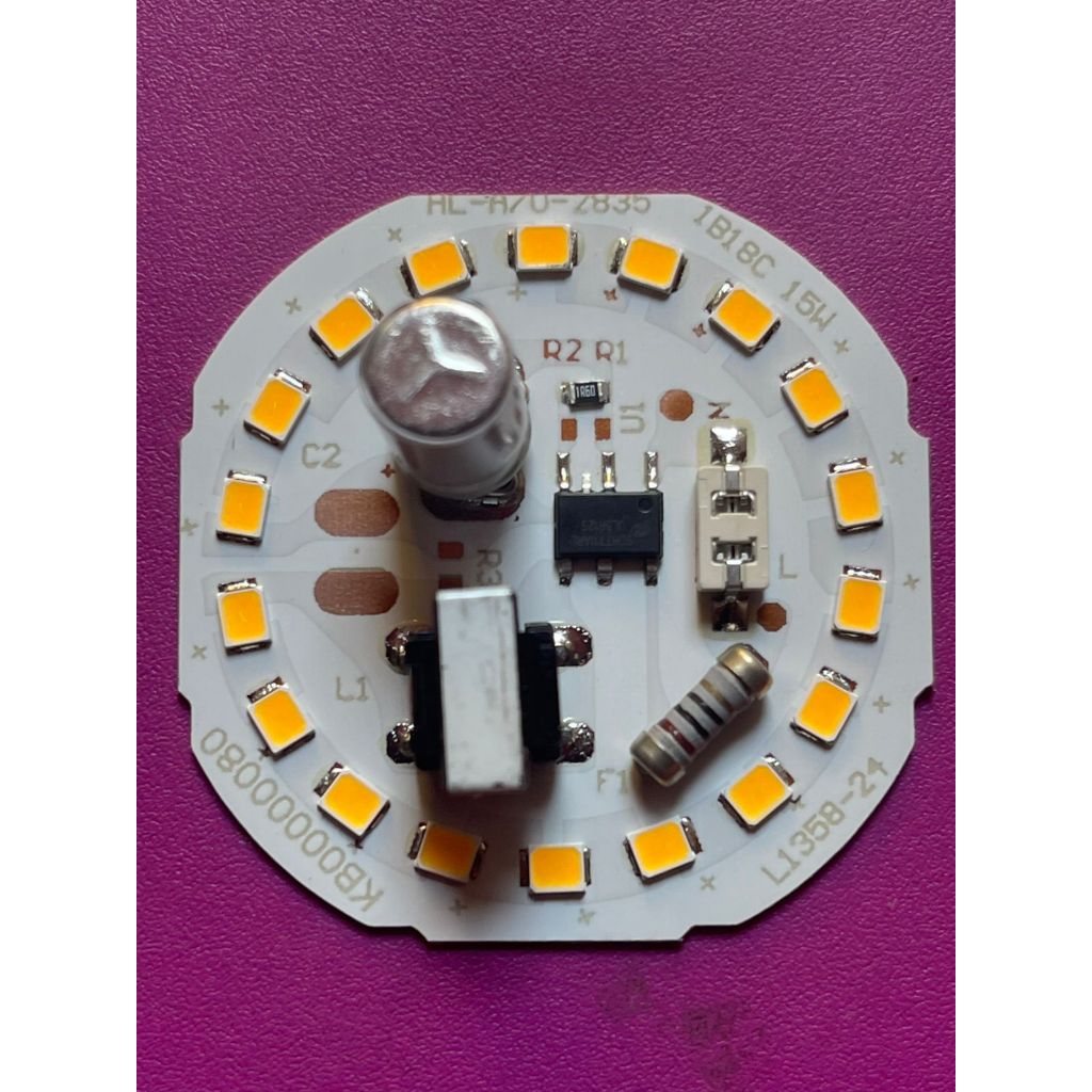 LED PCB 15W Kuning Mesin Lampu Bohlam 15 watt AC 220 - 240 V DOB
