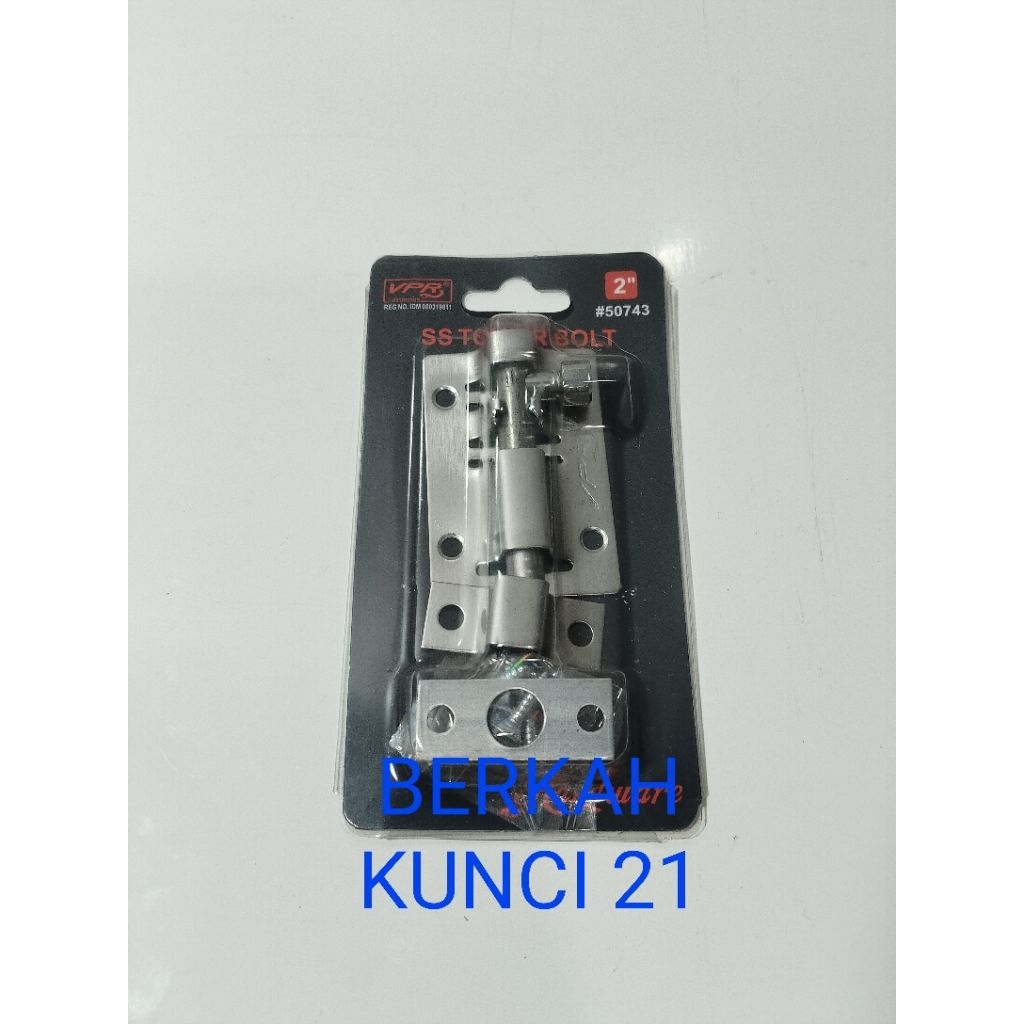 Grendel slot pintu dan grendel slot jendela bahan stainless tebal