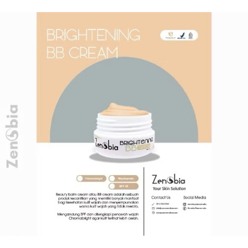 ZENOBIA BRIGHTENING BB CREAM - Lightening BB Cake Powder