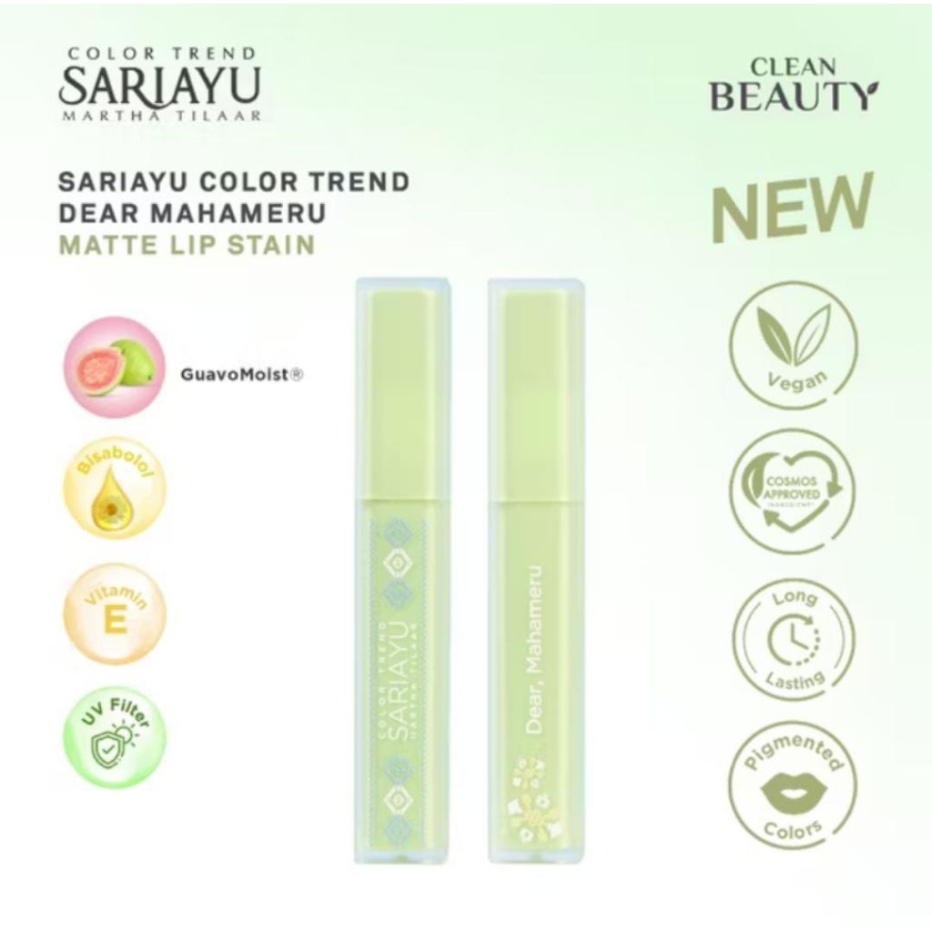 (Terbaru)Sariayu Color Trend Dear Mahameru Matte Lip Stain