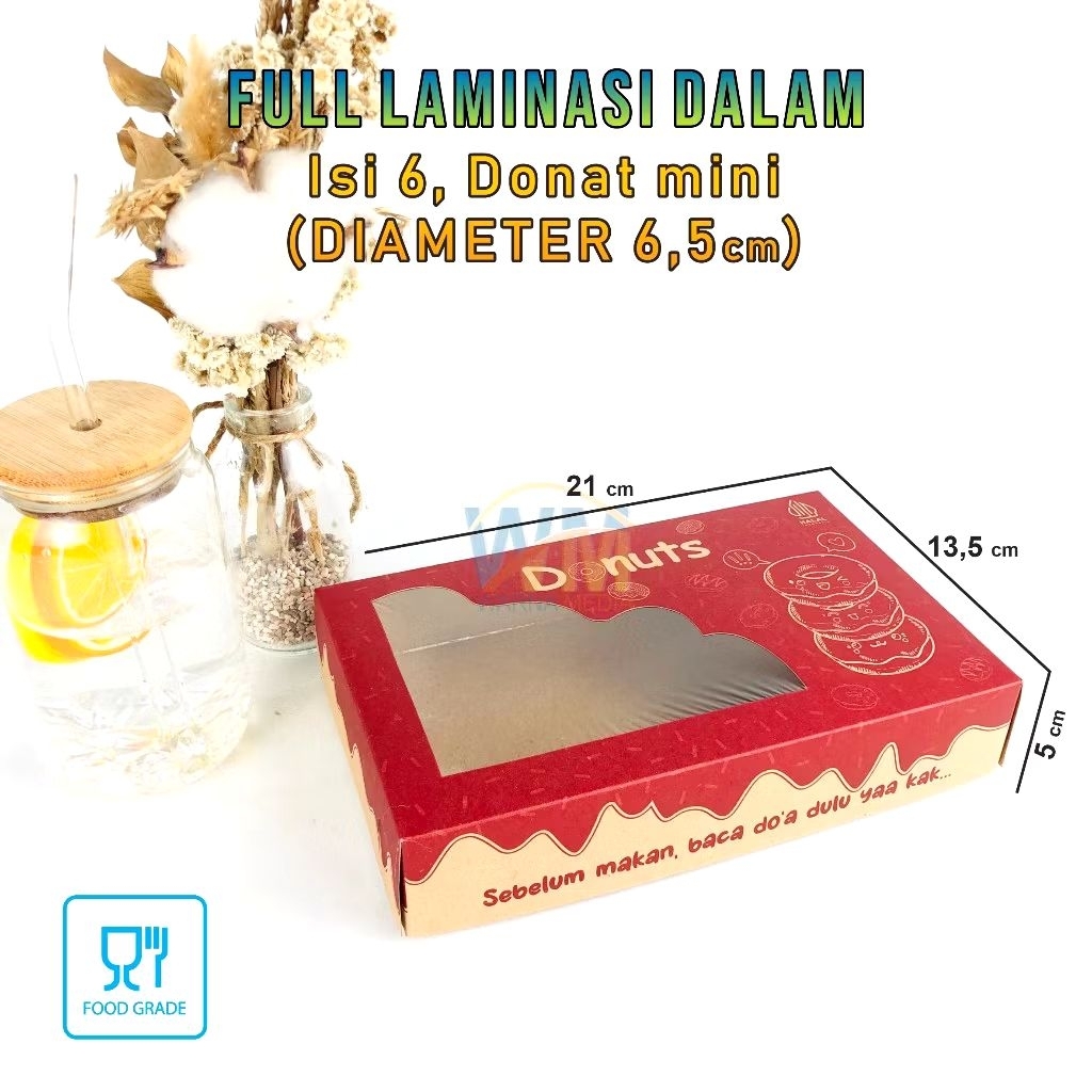 box donat 21x13,5x5 & 27 x 10