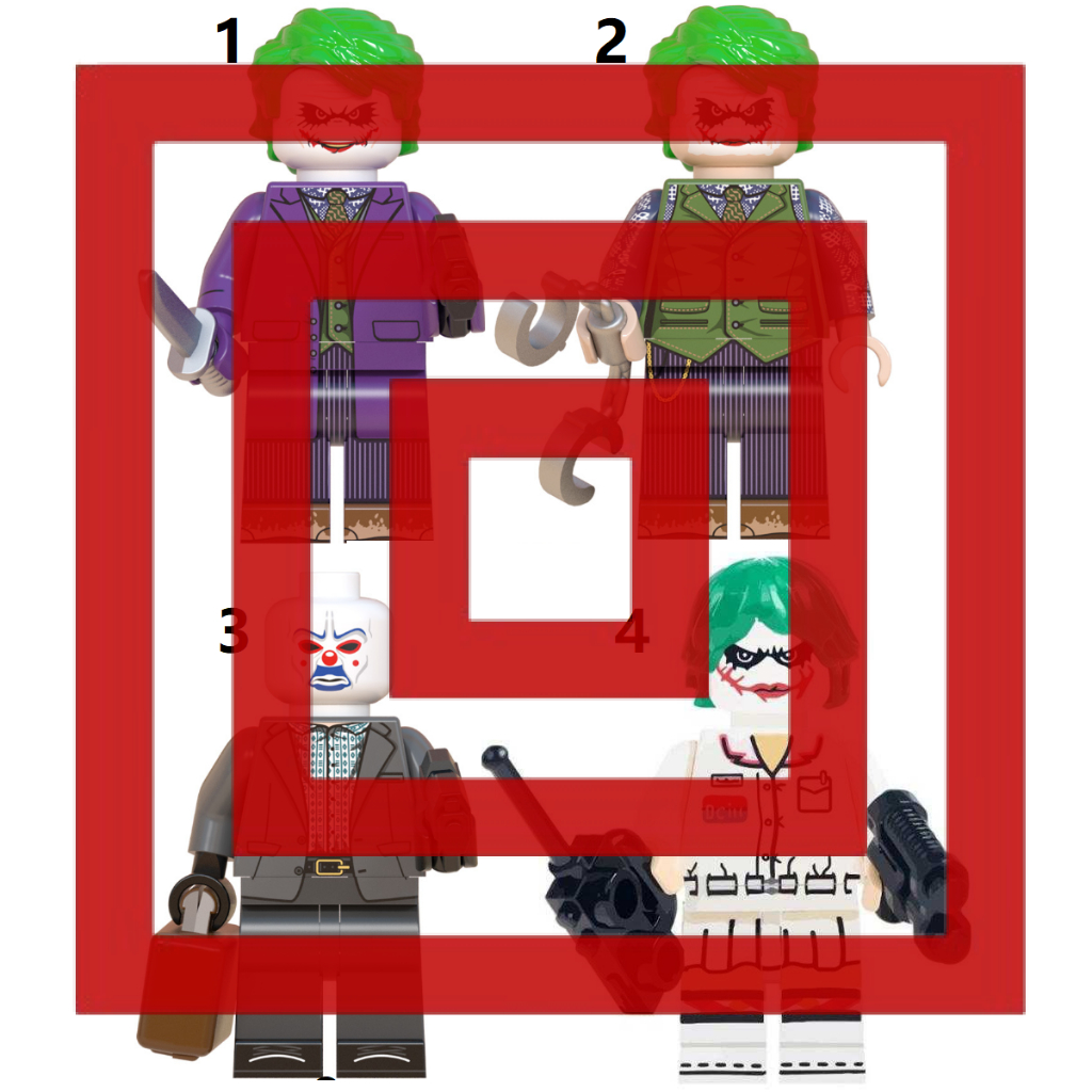 DC Batman Joker Jack Napier Heath Ledger Action Figure Mini Minifig