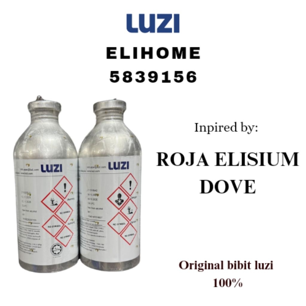 BIBIT ELIHOME LUZI | INSPIRED BY ROJA ELISUM DOVE | BIBIT LUZI 100ML REPACK