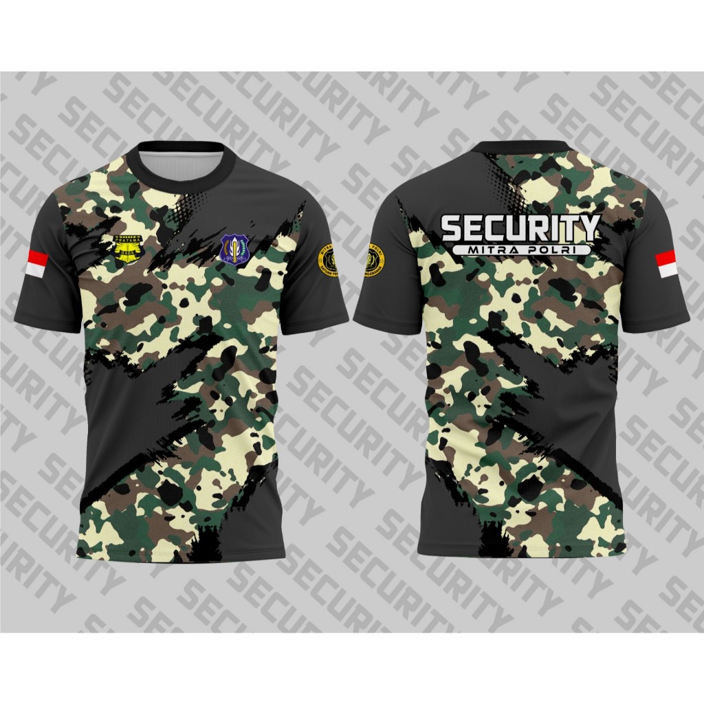 ELIET PRINT-JERSEY SATPAM TERBARU 2025//KAOS SECURITY//FULLPRINTING//GRATIS NAMA//JERSEY SATPAM MURA