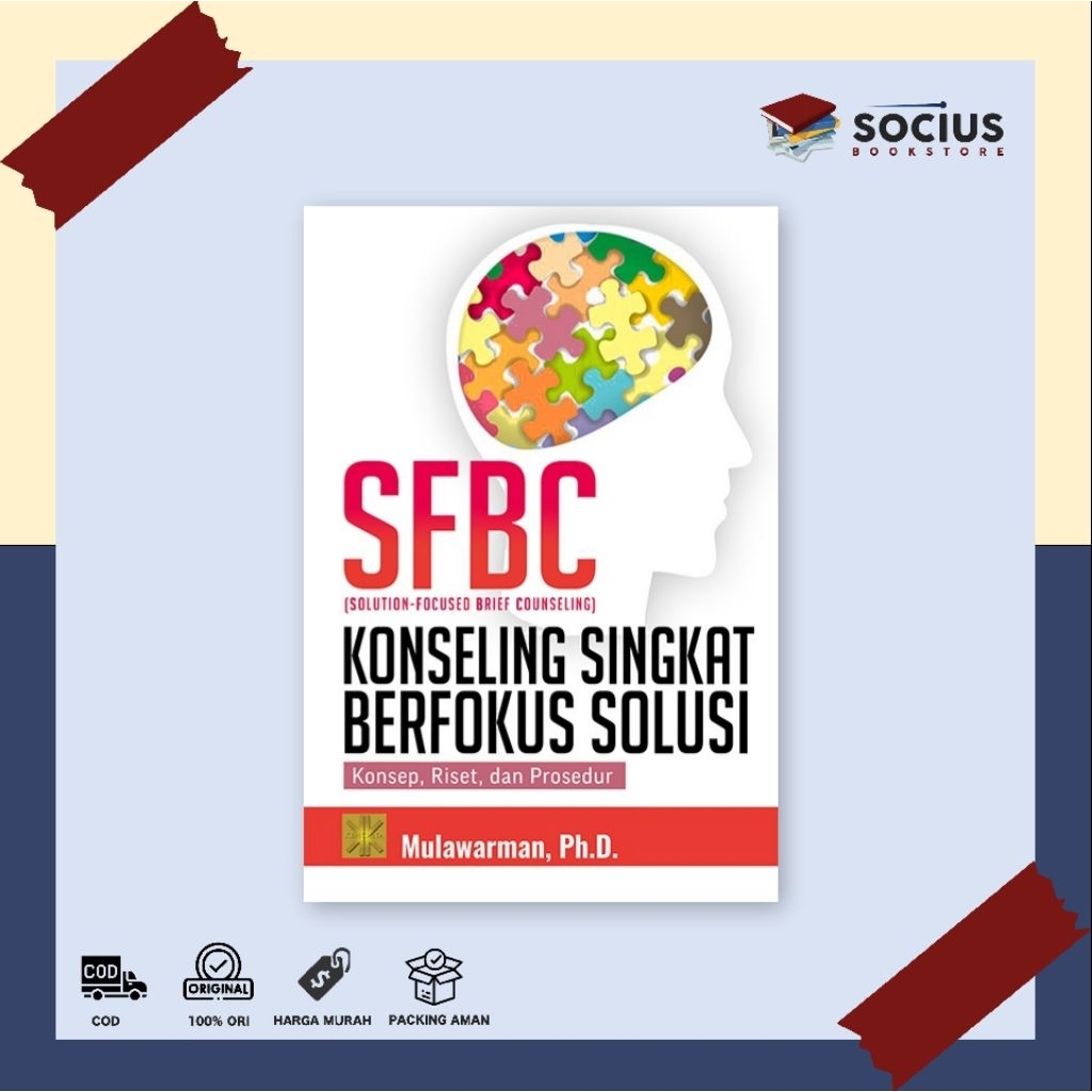 BUKU PSIKOLOGI [ ORIGINAL ] SFBC KONSELING SINGKAT BERFOKUS SOLUSI - MULAWARMAN - PRENADA - SOCIUS B