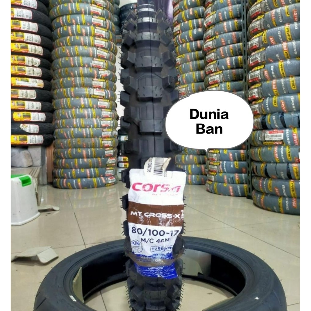 Promo Terlaris Termurah ( BISA COD) Corsa MT Cross Ban Luar Corsa 80/100-17 Ban Trail Corsa Ring 17 