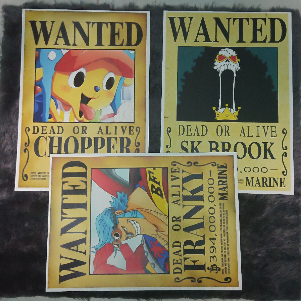 POSTER WALLPAPER DINDING ANIME ONE PIECE POSTER DINDING WANTED KATALOG 7