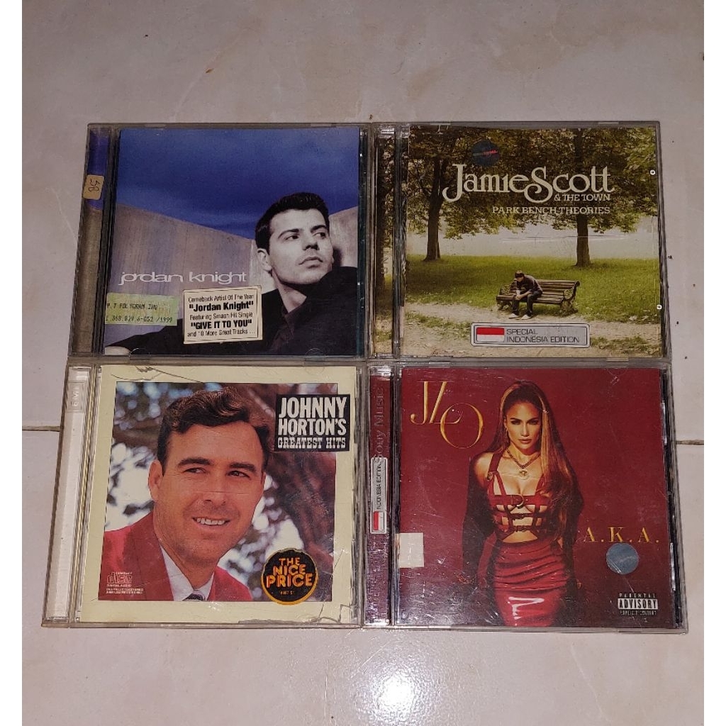 cd JORDAN KNIGHT (1) / JAMIE SCOTT & THE TOWN-Park Bench Theories / JOHNNY HORTON'S-Greatest Hits / 
