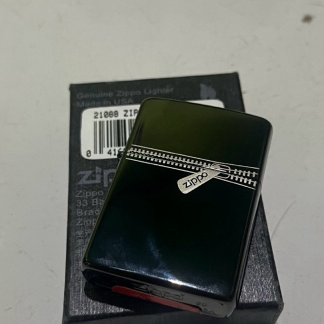korek api pemantik zippo usa original 1 side black ice best quality