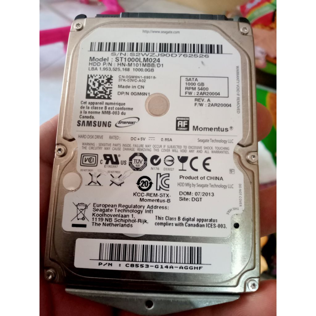 HDD laptop 1Tb