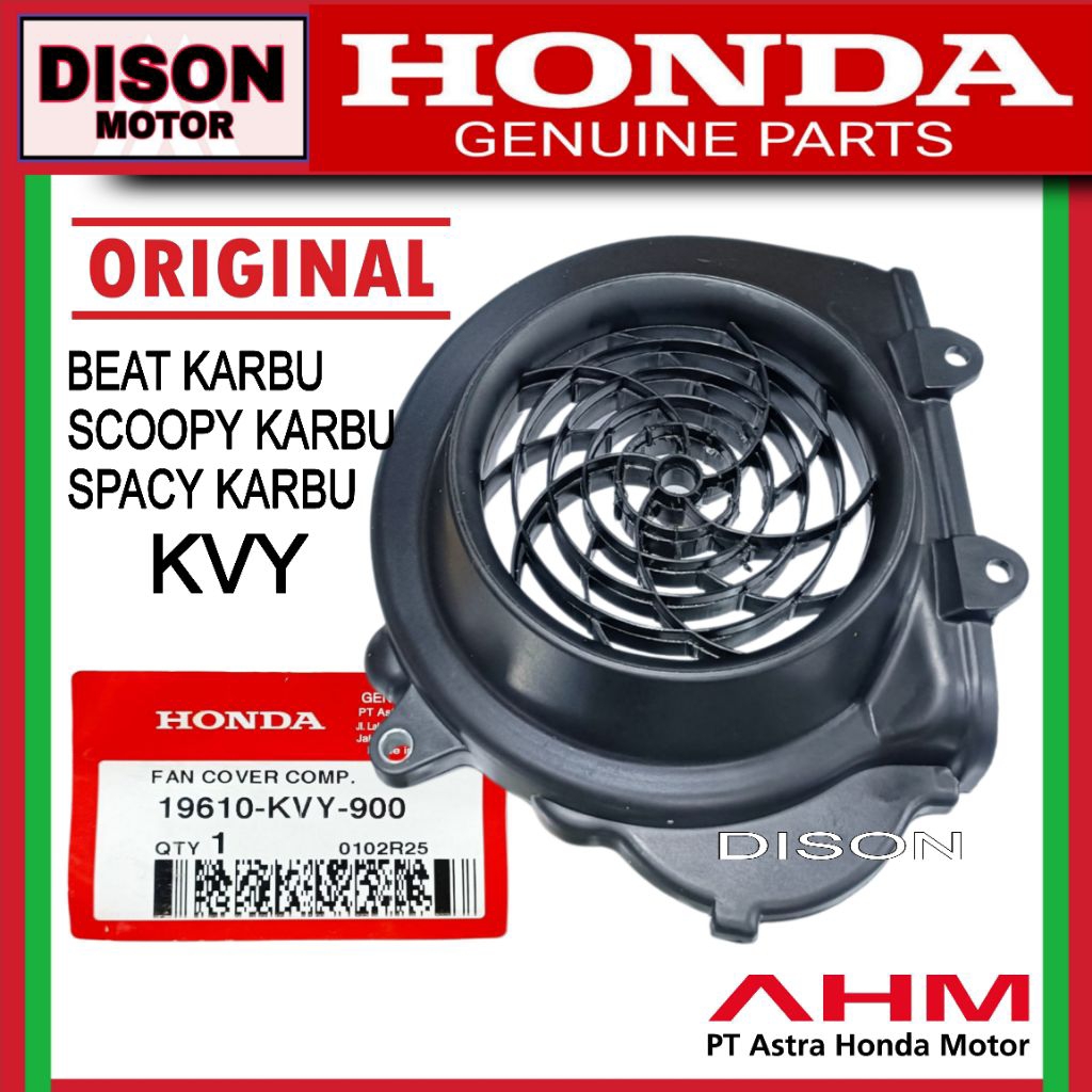 Tutup kipas Beat karbu Scoopy karbu Spacy karbu KVY original cover tutup kipas magnet beat